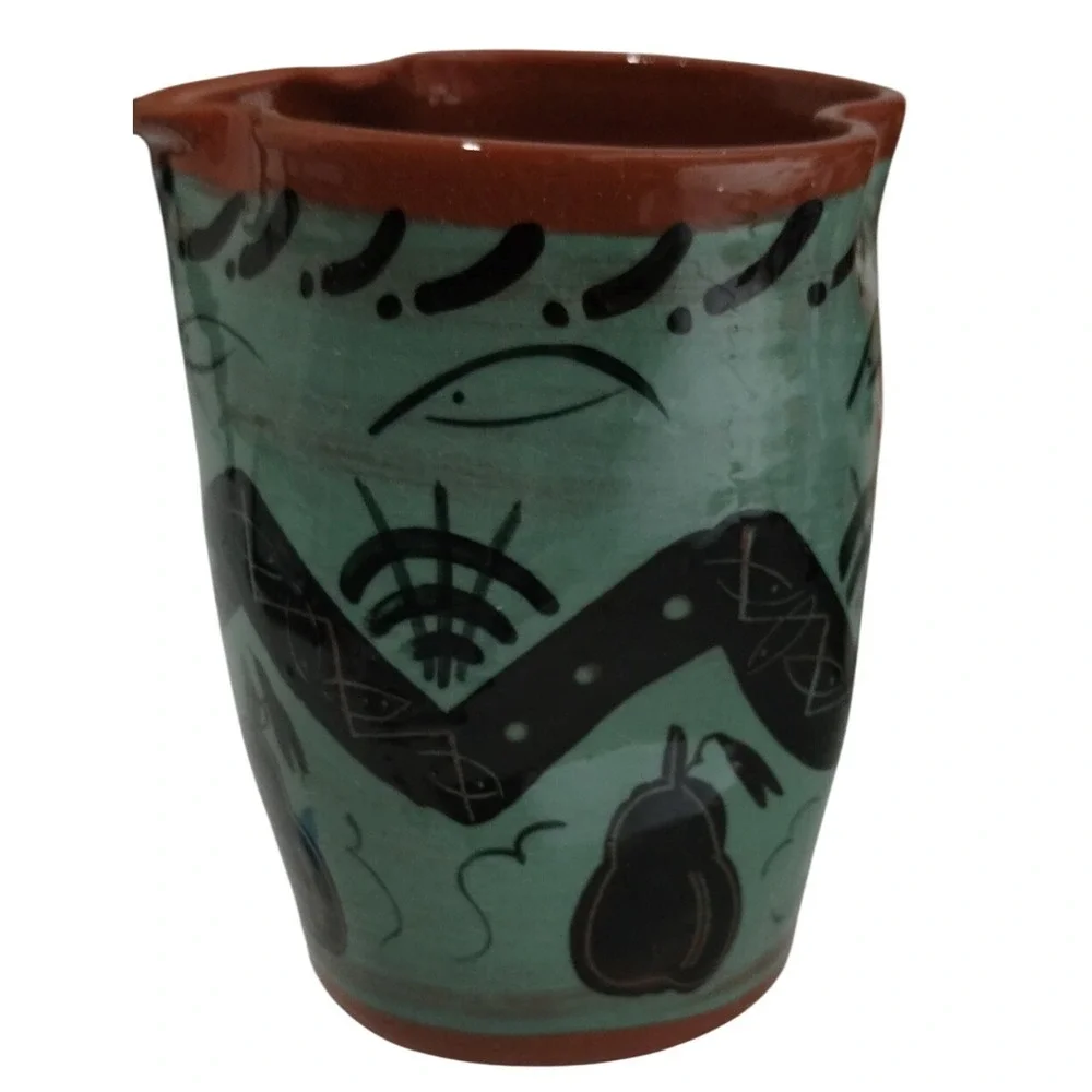 Studio Pottery‎ Pitcher Eye Mark Southwestern Folk Art 7